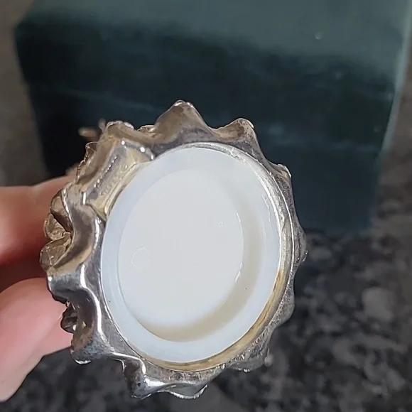 Silverplated Christmas Tree Salt and Pepper Shakers - Picture 12 of 13